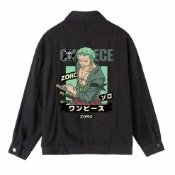 Circumtoy One Piece Character Printing Black Denim Jacket -accessories outlet store O1CN01r9QShK1aNESrSJORs 2206841533317 2048x