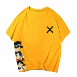 Circumtoy One Piece Cartoon Luffy, Ace And Sabo Crossmark Summer T-shirt -accessories outlet store O1CN01tFEycQ1yq83CGT2yP 1828546629 2048x