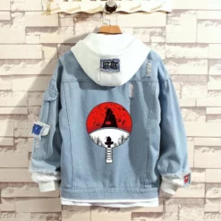 New Naruto Stylish Hooded Denim Jacket -accessories outlet store UchihaItachi 2048x