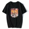 New Attack On Titan In Fight Graphic Summer T-shirt