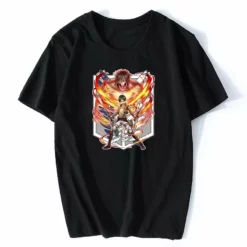New Attack On Titan In Fight Graphic Summer T-shirt