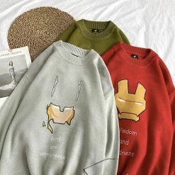 Circumtoy Avengers Original 6 Tattoo Lightweight Sweater -accessories outlet store avengerslogosweater 2048x