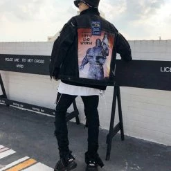 New Thanos Infinity Gauntlet Men Ripped Denim Jacket -accessories outlet store back 2048x