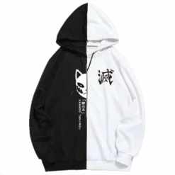 New Demon Slayer Tanjiro Mask Colorblocked Hoodie