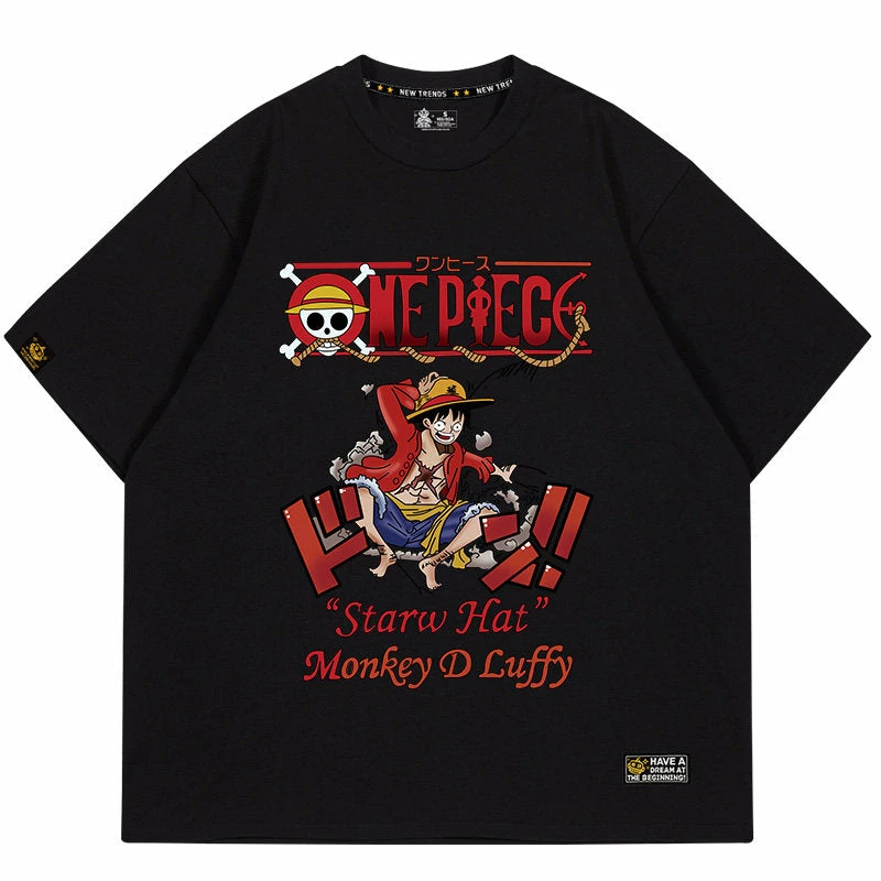 New One Piece Monkey D. Luffy Falling Down Summer T-shirt 5 New One Piece Monkey D. Luffy Falling Down Summer T-shirt - Image 5