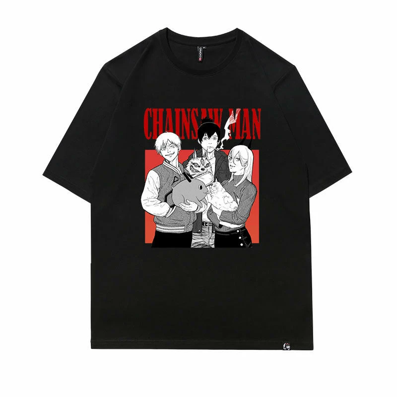 New Chainsaw Man Three Devil Hunters T-shirt 2 New Chainsaw Man Three Devil Hunters T-shirt - Image 2