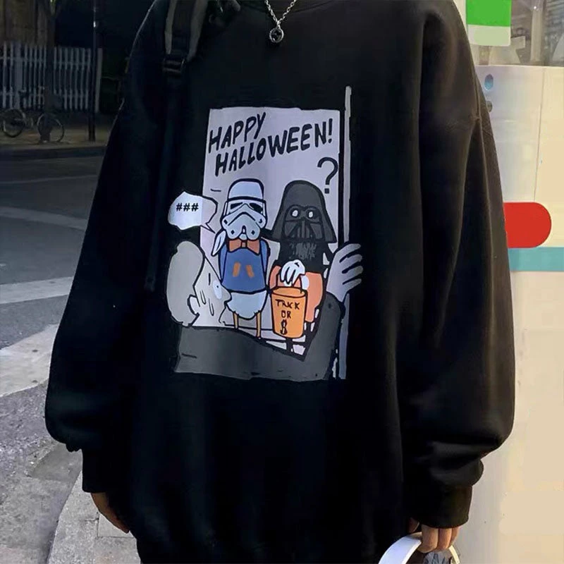 New Star Wars Happy Halloween Sweatshsirt 2 New Star Wars Happy Halloween Sweatshsirt - Image 2