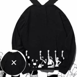 New One Piece Straw Hat Crew Cheering Long-Sleeve T-shirt -accessories outlet store black 65c5b306 f1db 4356 8766 207d1a0438b2 2048x