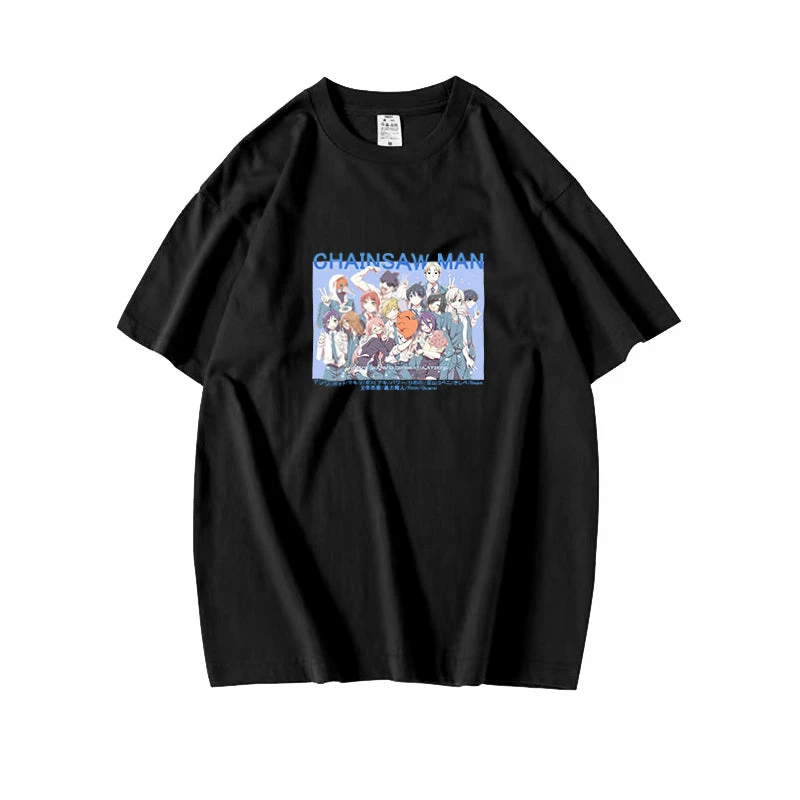 New Chainsaw Man Character Collection Summer T-shirt 4 New Chainsaw Man Character Collection Summer T-shirt - Image 4