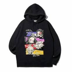New Demon Slayer Pullover Quartet Hoodie -accessories outlet store black 916f8ee6 de34 4118 83f0 5fa871acfec0 2048x