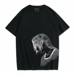 New Itachi Uchiha Silhouette Portrait Summer T-shirt -accessories outlet store black aa6c804b 6995 4c06 97ee b197068de26e 2048x