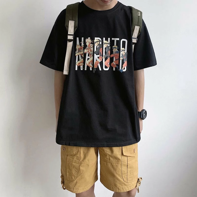 New Naruto Shippuden Naruto Running Summer T-shirt 2 New Naruto Shippuden Naruto Running Summer T-shirt - Image 2