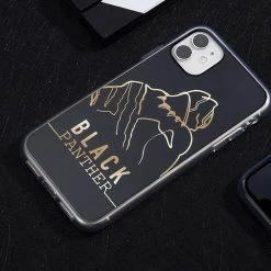 Circumtoy Avengers Silhouette Glitter Shining IPhone Case -accessories outlet store black panther bling 2048x