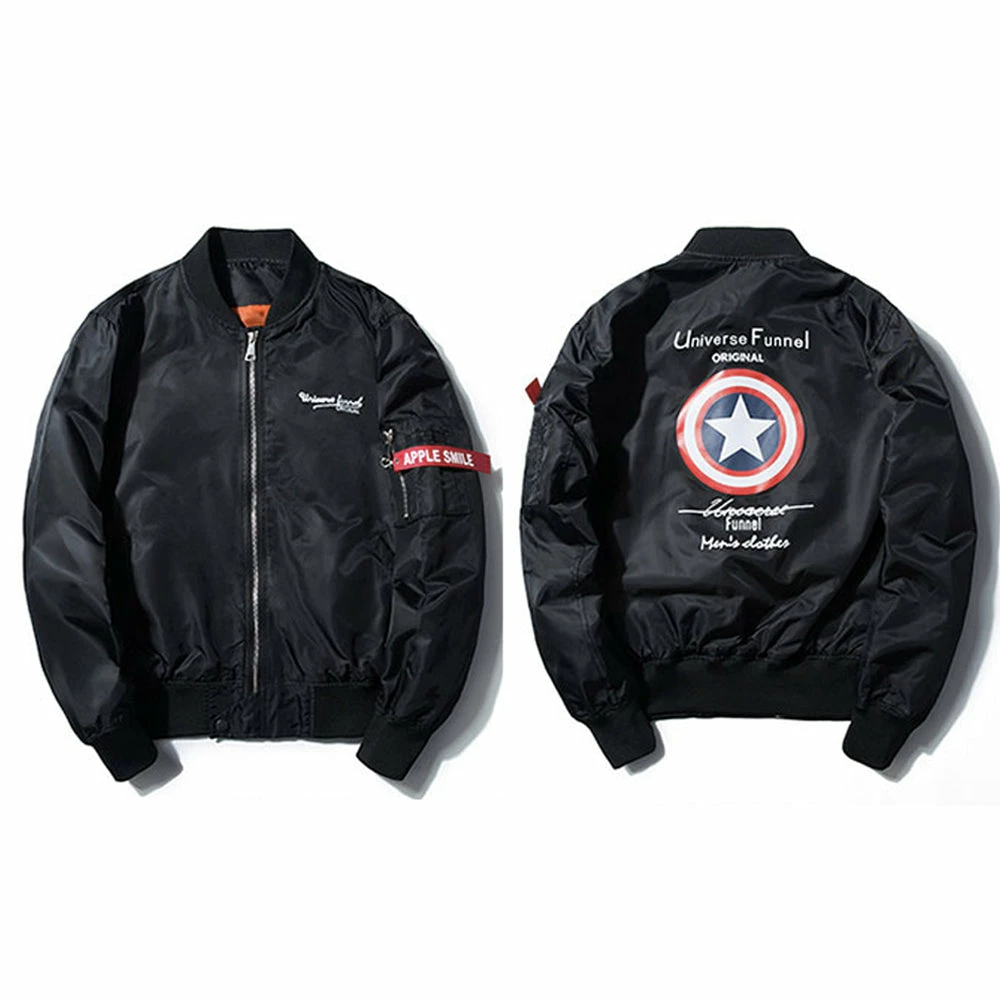 New Captain America Unisex Baseball Jacket With Hood 8 New Captain America Unisex Baseball Jacket With Hood - Image 8