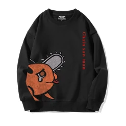 New Chainsaw Man Pochita Sweatshirt -accessories outlet store blackcrypochita 2048x