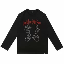 New Jujutsu Kaisen Hand Signs Long-sleeve T-shirt -accessories outlet store blackfour 2048x