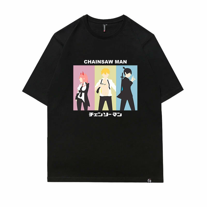 New Chainsaw Man Three Devil Hunters T-shirt 5 New Chainsaw Man Three Devil Hunters T-shirt - Image 5