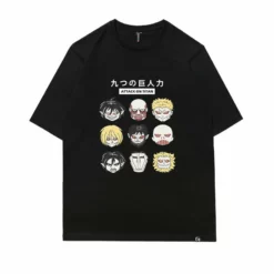 New Attack On Titan Nine Titans Summer T-shirt -accessories outlet store blakc 2048x