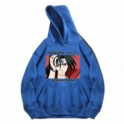 New Naruto Shippuden Itachi Uchiha Touching Hair Hoodie -accessories outlet store blue 617cf67b 6213 4806 bc50 afc85aeebf39 2048x