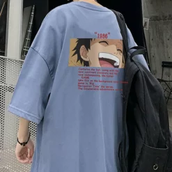 New One Piece Stampede Monkey D.Luffy Squinting With Smiling T-shirt -accessories outlet store blue 6ef41e61 77e0 4c21 a0d2 d334d3eb50a9 2048x