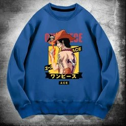 New One Piece Straw Hat Crew Members Pullover Sweatshirt -accessories outlet store blueace 2048x