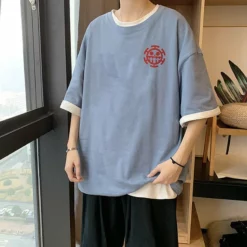 New One Piece Stampede Monkey D.Luffy Squinting With Smiling T-shirt -accessories outlet store bluefront 2048x