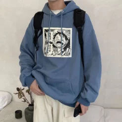 New One Piece Stampede Anime Monkey D. Luffy Yelling Hoodie