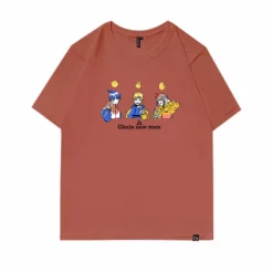 New Chainsaw Man Devil Hunter Gang Summer T-shirt -accessories outlet store brickred aadca02b 195e 4f4b a89b cef0968d04c0 2048x