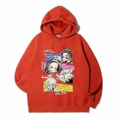 New Demon Slayer Pullover Quartet Hoodie -accessories outlet store brickred d4c29596 5151 4237 a111 aa1045247ef6 2048x