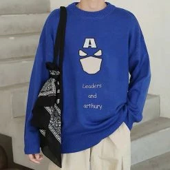 Circumtoy Avengers Original 6 Tattoo Lightweight Sweater -accessories outlet store captainamericasweater 2048x