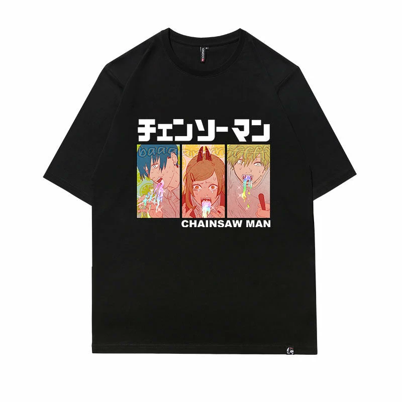 New Chainsaw Man Three Devil Hunters T-shirt 8 New Chainsaw Man Three Devil Hunters T-shirt - Image 8