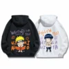 New Chibi Naruto & Hinata Matching Couples Graffiti Hoodie