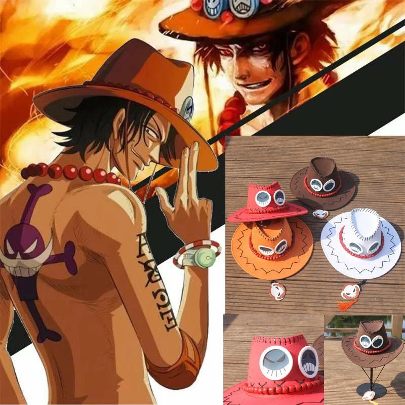 New Portgas D Ace Cosplay Cowboy Hat 1 New Portgas D Ace Cosplay Cowboy Hat