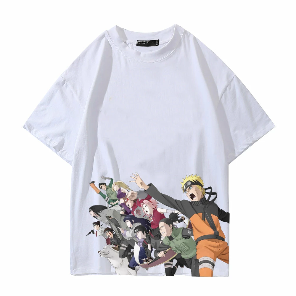 New Naruto Shippuden Charging Forward Summer T-shirt 2 New Naruto Shippuden Charging Forward Summer T-shirt - Image 2