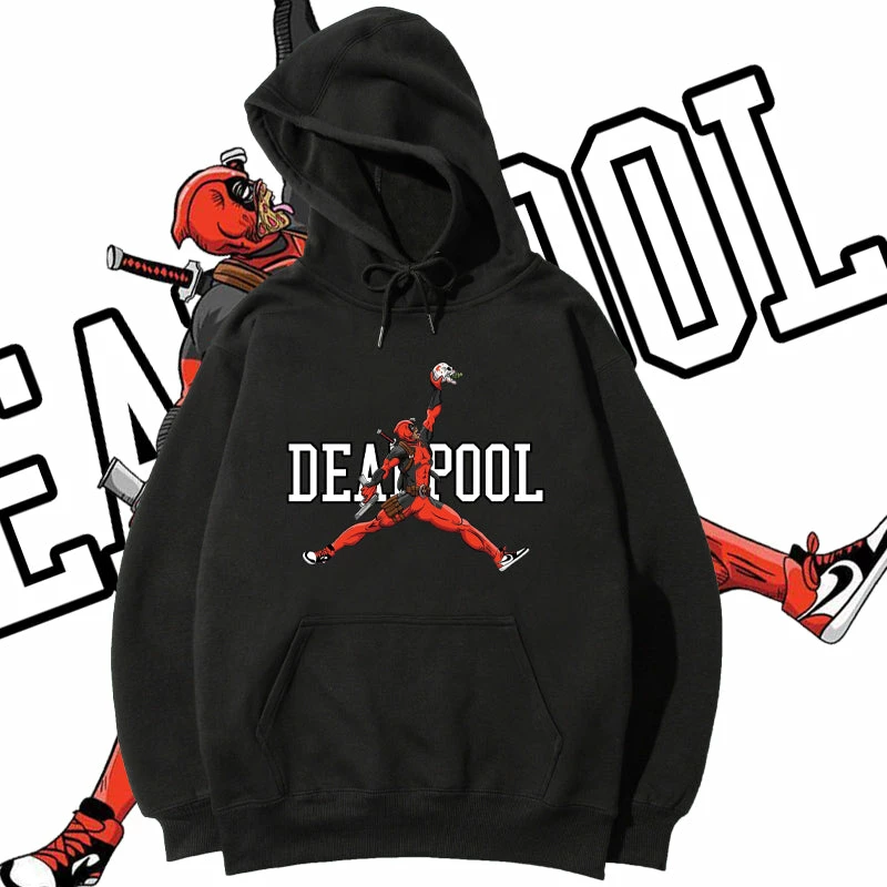 New Deadpool Jumpman Playing Basketball Hoodie 1 New Deadpool Jumpman Playing Basketball Hoodie