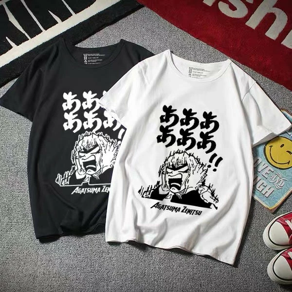 New Demon Slayer Zenitsu Agatsuma Yelling Summer T-shirt 1 New Demon Slayer Zenitsu Agatsuma Yelling Summer T-shirt