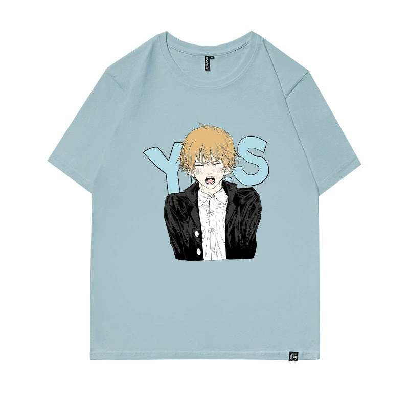 New Chainsaw Man Denji And Reze Couple Matching T-shirt 3 New Chainsaw Man Denji And Reze Couple Matching T-shirt - Image 3