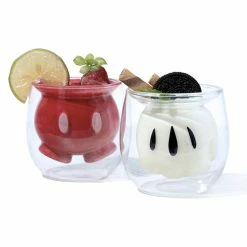 New Disney Mickey 90th Anniversary Double-Layer Glass Cup