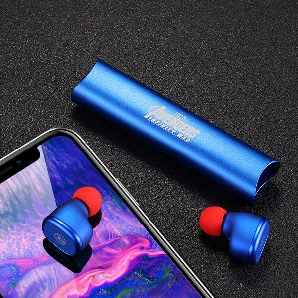 Circumtoy Iron Man/Captain America/Black Panther Wireless Bluetooth Sports Earbuds With Charging Case 5 Circumtoy Iron Man/Captain America/Black Panther Wireless Bluetooth Sports Earbuds With Charging Case - Image 5