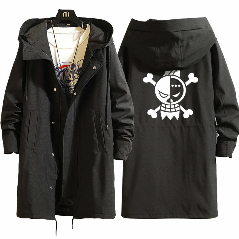 New One Piece Long Hooded Trench Coat 5 New One Piece Long Hooded Trench Coat - Image 5