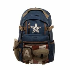 New Captain America Star And Straps Backpack
