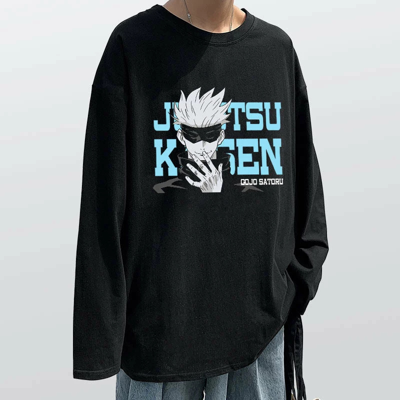 New Jujutsu Kaisen Satoru Gojo & Yuji Itador Long-sleeve T-shirt 2 New Jujutsu Kaisen Satoru Gojo & Yuji Itador Long-sleeve T-shirt - Image 2