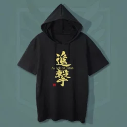 New Attack On Titan Symbol Hooded Summer T-shirt -accessories outlet store gold 2048x