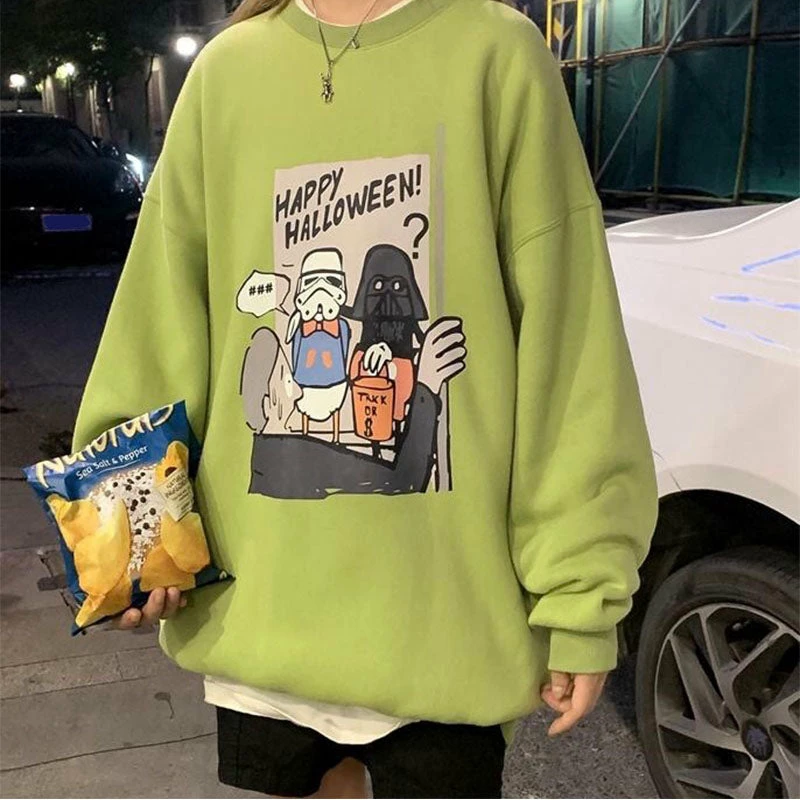 New Star Wars Happy Halloween Sweatshsirt 7 New Star Wars Happy Halloween Sweatshsirt - Image 7