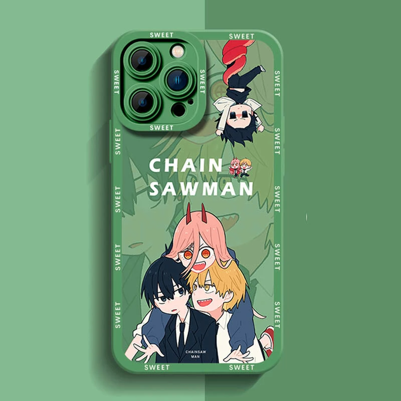 New Chainsaw Man Chibi Style IPhone Cases 6 New Chainsaw Man Chibi Style IPhone Cases - Image 6