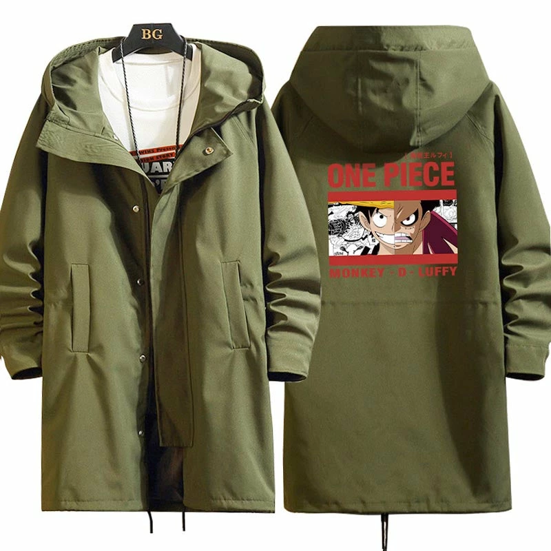 New One Piece Long Hooded Trench Coat 12 New One Piece Long Hooded Trench Coat - Image 12