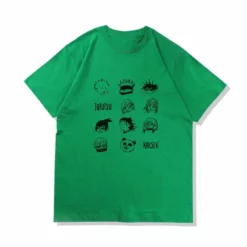 New Chibi Jujutsu Kaisen Grid Summer T-shirt -accessories outlet store green b6ef16ac 4b84 4c53 88e3 b72ae4c93617 2048x