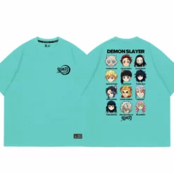 New Demon Slayer: Kimetsu No Yaiba Hashira Grid T-Shirt -accessories outlet store green d02dc205 677f 458f b81a f55dc7a120cb 2048x