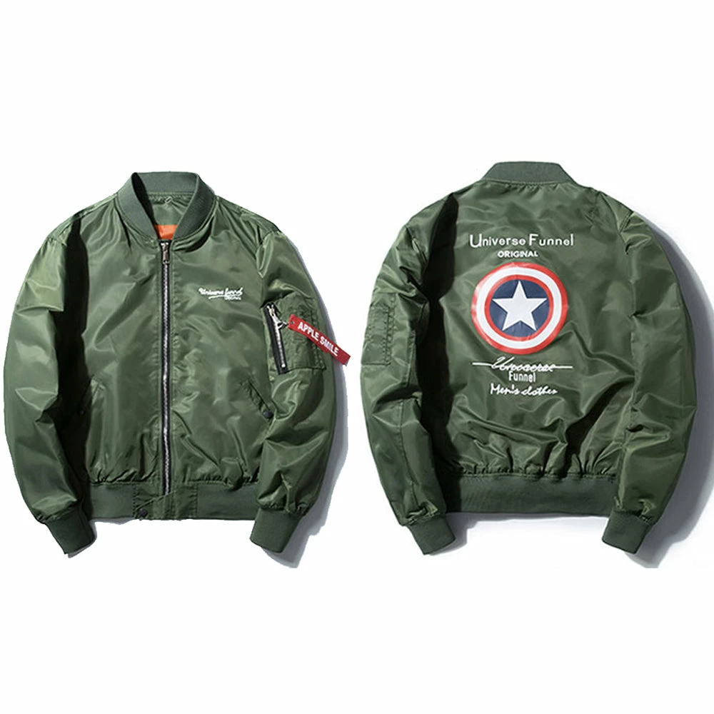 New Captain America Unisex Baseball Jacket With Hood 7 New Captain America Unisex Baseball Jacket With Hood - Image 7
