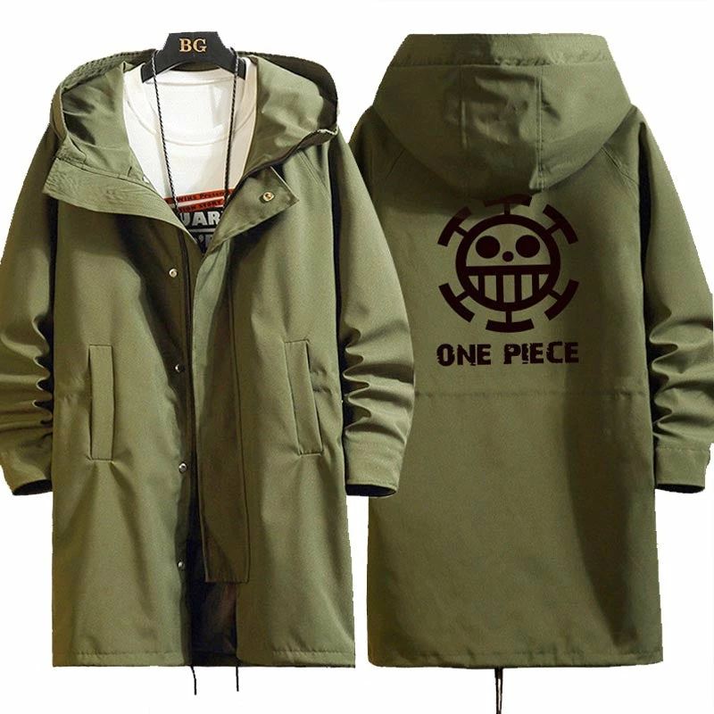 New One Piece Long Hooded Trench Coat 10 New One Piece Long Hooded Trench Coat - Image 10